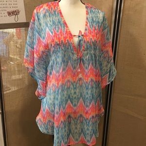WOMEN’S BLUE ISLAND SWIM COVER-UP